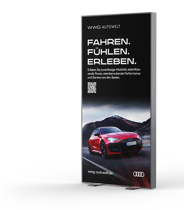 Anwendungen des neuen Corporate Designs der WWG Autowelt